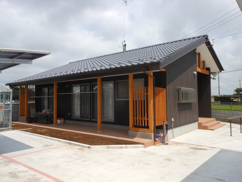 田園風景に建つ平屋の和風モダンスタイル㏌古河市