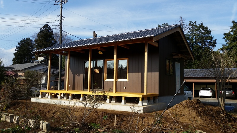 田園風景に建つ趣味の部屋が完成しました。つくば
